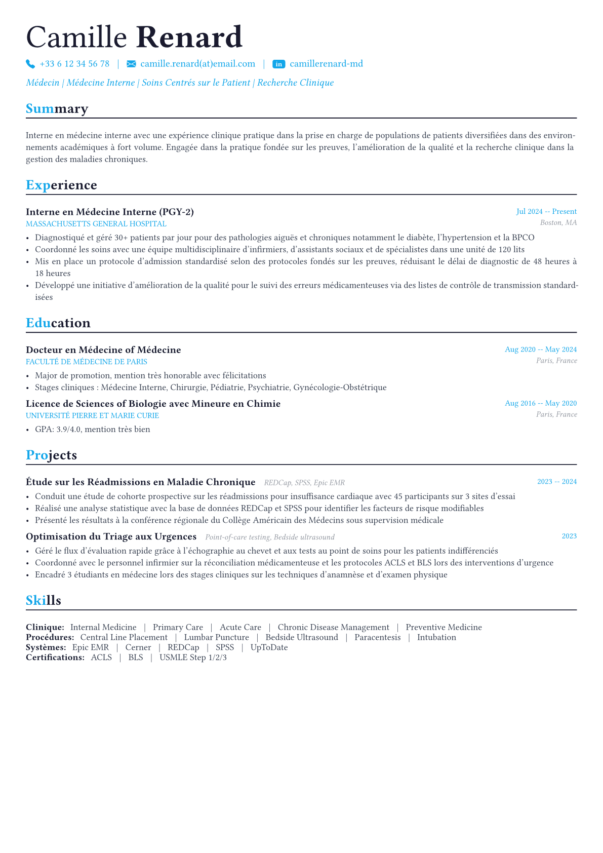 Doctor exemple de CV