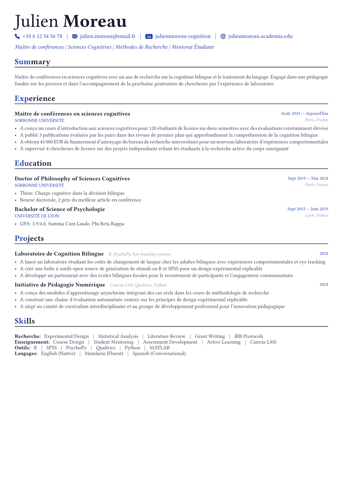 Professor exemple de CV